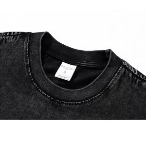 <span class=keywords><strong>เสื้อ</strong></span>ยืดแฟชั่นสตรีทสไตล์อเมริกันย้อนยุคแบบถักหลวมๆ ปรับแต่งได้ ผ้าฝ้าย 100% ปักโลโก้ <span class=keywords><strong>ลาย</strong></span>พื้นเรียบ พิมพ์ลายดิจิทัล รับผลิตแบบ OEM - Product Image 2