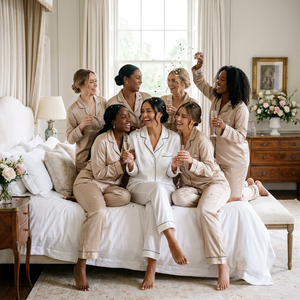 <span class=keywords><strong>Pigiama</strong></span> Personalizzato da <span class=keywords><strong>Donna</strong></span> per Matrimonio in <span class=keywords><strong>Viscosa</strong></span> di Bambù Premium Delicato sulla Pelle Set <span class=keywords><strong>Pigiama</strong></span> Personalizzato per Damigelle - Product Image 1