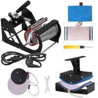 Presse à Chaud Manuelle Numérique 5-en-1 pour Sublimation de Tasses et Casquettes – Idéale pour Petites Entreprises et Projets DIY