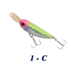 Leurre de pêche à la ligne, leurre coulant, leurre à lèvres métalliques, leurre jerkbait, leurre minnow, 40 mm, pour la pêche au bar et à la truite - Product Image 3