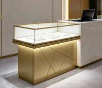 Meilleures ventes GZowin Vitrines de présentation pour bijouteries et présentoirs de centre commercial en bois et métal, durables, de haute qualité, avec éclairage LED design, direct usine