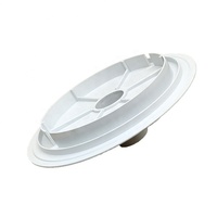 Couvercle d'adaptateur de plaque d'aspirateur d'écumoire de piscine en plastique de 8 pouces adapté pour Pentair S15 S20