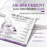 Masque en feuille microcourant GZ pour raffermissement 25mL – Effet liftant instantané, hydratation pour soins en salon, réparation de la barrière cutanée, antioxydant, éclaircissant