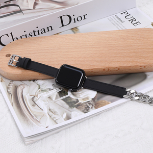 สายนาฬิกาหนังแท้สองชั้น<span class=keywords><strong>2023</strong></span>ดีไซน์ใหม่สำหรับ <span class=keywords><strong>Apple</strong></span> Watch แบบอัจฉริยะ - Product Image 3