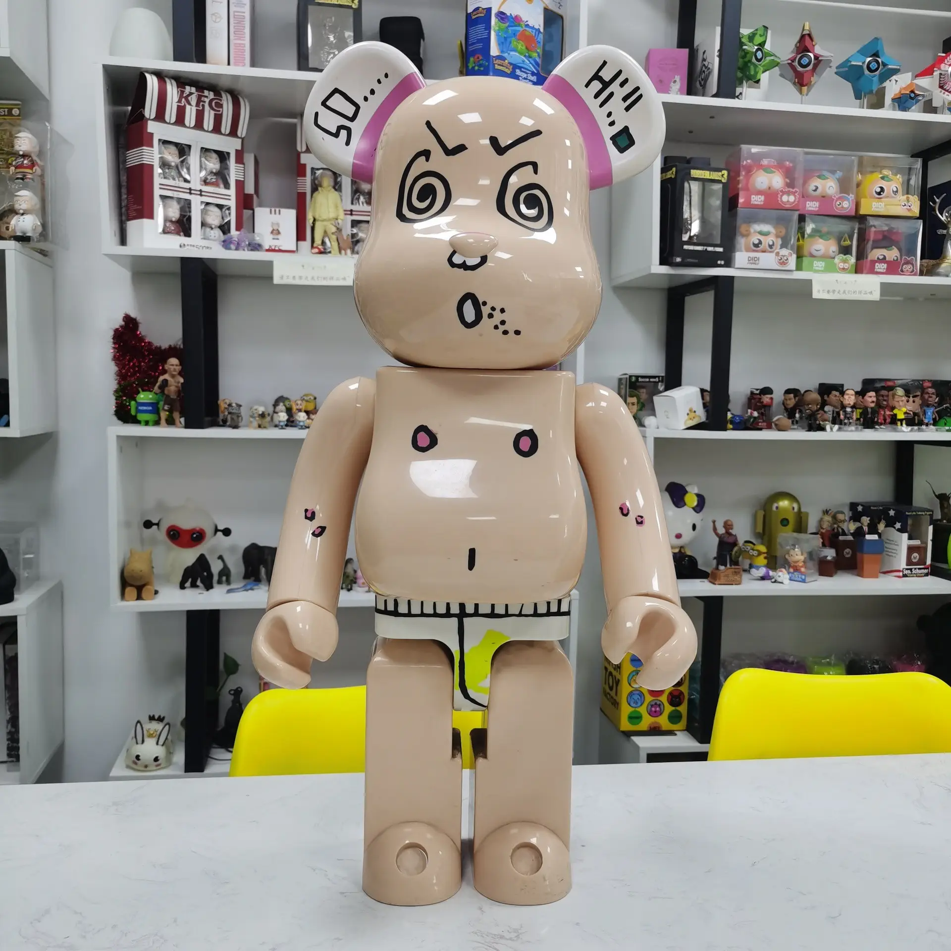 Figuras de Bearbrick coleccionables, juguetes de vinilo personalizados, arte de diseñador