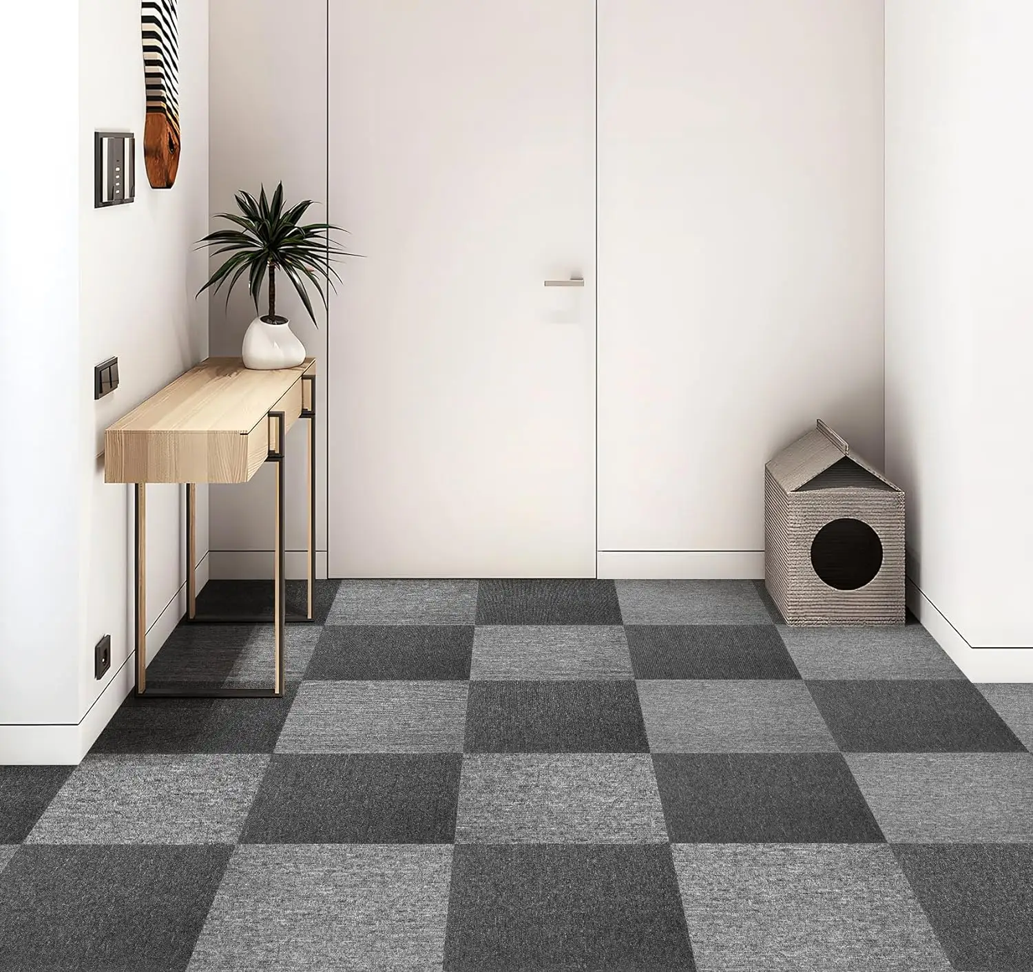 Hot sale Popular Design Commercial Office indoor carpet squares tiles 50x50 PP Polypropylene Flooring China Factory Wholesale