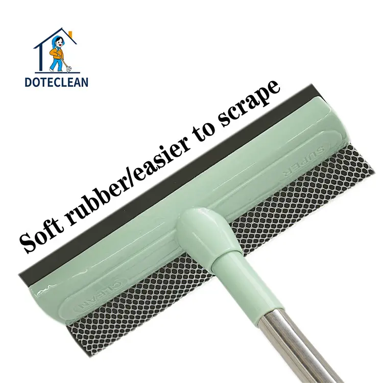 China Manufacturer Wholesale Telescopic Mesh Sponge Window Wiper With Rubber Blade Squeegee 3 Sizes For Choose - M 25cm