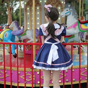 Cafe Maid Outfit Cosplay Princess Dress Women's Role-Playing Costume Plus Size Spring 2023 Polyester Fiber - Product Image 4