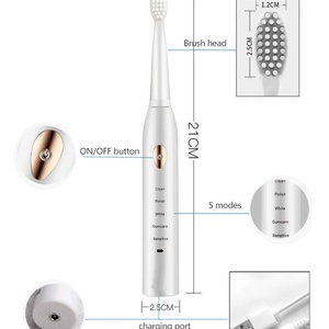 Cepillo de Dientes Eléctrico Sónico Portátil de Alta Calidad para Viajes, Pantalla LED, Resistente al Agua IPX7, 5 Modos, 30 Días de Autonomía, Cerdas Suaves - Product Image 5