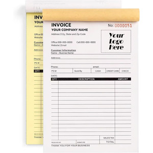 Carnets <span class=keywords><strong>de</strong></span> reçus autocopiants personnalisés en gros, carnets <span class=keywords><strong>de</strong></span> factures duplicata numérotés pour les ventes en magasin et les petites entreprises - Product Image 2