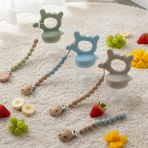 Juego de 2 Piezas de Productos para Bebés Recién Nacidos, Clips de Silicona para Chupetes, Regalo, Mordedores con Forma de Frutas - Product Image 6