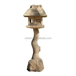 Natural Granite Hand Carved Stone Lantern Japan Pagoda Garden Statue (24 years factory)