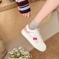 Chaussures de sport pour femmes en PU, chaussures décontractées rouges