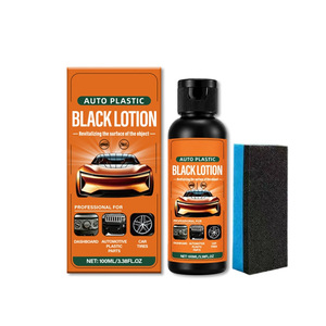Lotion <span class=keywords><strong>de</strong></span> rénovation pour plastiques <span class=keywords><strong>de</strong></span> <span class=keywords><strong>voiture</strong></span>, pour restaurer <span class=keywords><strong>la</strong></span> brillance noire des pièces intérieures décolorées, produit d'entretien automobile fabriqué en Chine - Product Image 1