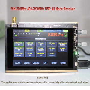 PACKBOX V1.10a 50Khz-2GHz <strong>Malahit</strong> Update Firmware DSP Malachite Receiver SDR Radio 3.5" LCD Shielding Case 4 Layer PCB CW Decode - Product Image 2