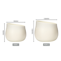 Yicai Creative Pot De Fleur En Plastique Oblique Décoration Pot De Fleur Imitation Céramique PP Pot