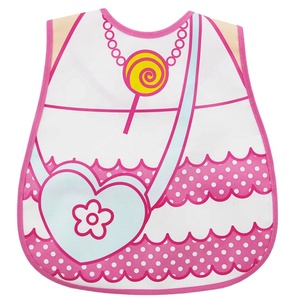 Venta caliente suave EVA lindo bebé Baberos impermeable diseño de dibujos animados lavable babero infantil - Product Image 1