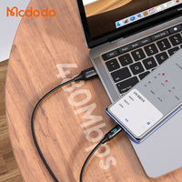 Câble de données USB Micro Mcdodo 107 numérique intelligent à LED en nylon QC3.0 4.0 3A, câble de charge USB, charge rapide pour téléphone