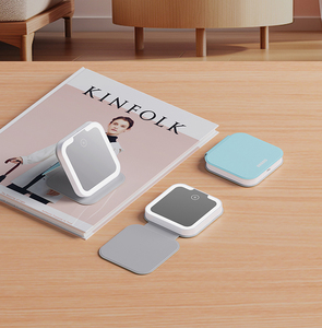 Có thể gập lại nhỏ gọn Led Gương trang điểm với PU Cover - HD có thể sạc lại Dimmable Đèn xách tay du lịch Vanity gương - Product Image 5