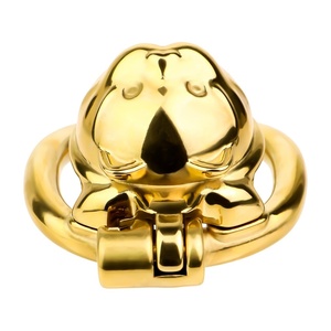 Joli dispositif de chasteté pour homme gay, type cage à pénis, avec couleur dorée - Product Image 4