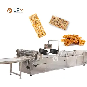 Full Automatic Sesame Candy Machines Creal Nuts Bar Production Line Cereal Bar Making Machine