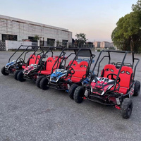 QIQU Go Kart Eléctrico Comercial con Transmisión por Eje, 48V 500W, Sin Escobillas, para Carreras Padre-Hijo, Capacidad de Carga 200kg, Freno de Disco Hidráulico, para Exteriores