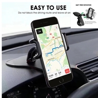 Support de téléphone de voiture rotatif à 360°, support universel pour téléphone portable, support de tableau de bord pour voiture, support de fixation pour téléphone mobile