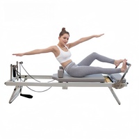 Matériel de Yoga Portable en Acier Pliable avec Roues pour Entraînement Pilates et Renforcement du Corps à Domicile – Exclusivité Transfrontalière