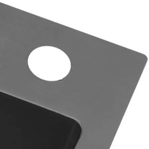 Nouvelle tendance Noir Nano Double Drainage Évier de cuisine en acier inoxydable Évier de cuisine sur pied en acier inoxydable avec une grande remise - Product Image 3