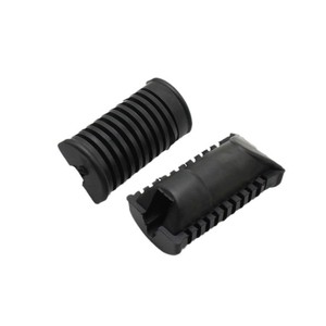 Couvre-pédales de moto en caoutchouc noir, pour Jialing JH70 Dayang 100 Jincheng AX100, protection de sécurité pour repose-pieds - Product Image 1