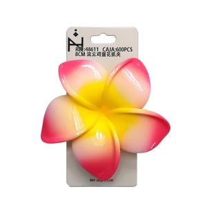 Fermaglio per capelli a forma di fiore di frangipani Flowing Cloud, 8 cm, accessorio per capelli - Product Image 1