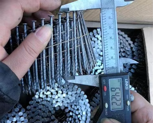 2x1/4 x.099钢丝托盘线圈钉克拉沃斯螺旋螺杆框架线圈钉，带菱形点 - Product Image 5