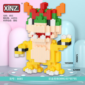 ร้อนขายพลาสติกABS DIY Mini Luigi <span class=keywords><strong>Super</strong></span> <span class=keywords><strong>Mario</strong></span> BrosedไมโครอิฐพีชBowserการเชื่อมต่ออาคารบล็อกรูปสําหรับเด็ก - Product Image 3
