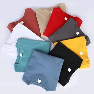 Supplier OEM 180g CVC Custom Blank Solid Color Men's T-Shirt Plus Size Plain Tees For Men