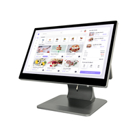 Sistema POS Táctil de Doble Pantalla de Aluminio de 15.6 Pulgadas, Windows 10, CPU I3, 2GB de RAM, 32GB de Memoria, Wi-Fi 6, Terminal Todo en Uno