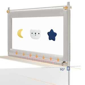 Barrière <span class=keywords><strong>de</strong></span> <span class=keywords><strong>lit</strong></span> réglable en hauteur pour bébés et tout-petits, barrière <span class=keywords><strong>de</strong></span> sécurité pour <span class=keywords><strong>lit</strong></span> d'enfant - Product Image 5
