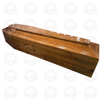 Ataúdes Funerarios de Madera Maciza Biodegradable de Diseño Europeo de Lujo, con Color Personalizable y 1 Año de Garantía