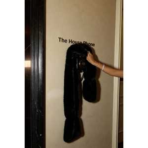 Écharpe en fourrure noire Veronissa - Product Image 3