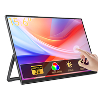 Moniteur portable Eimio haute précision des couleurs 15,6 pouces, écran tactile pour édition, moniteur portable pour bureau à domicile, extension d'écran d'ordinateur portable, plug and play, OEM
