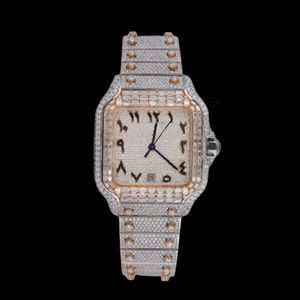 Best Quality Moissanite Diamond Quartz Watch Men Stainless Steel Waterproof Luminous Business <b>Wristwatch</b> Available At Good Price - Product Image 4