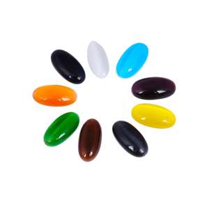 Piedra Semipreciosa de Ojo de Gato Natural Ovalada Multicolor, Efecto Ojo de Gato Mona Lisa, para Fabricación de Joyas, Venta al por Mayor de Gemas Sueltas - Product Image 1