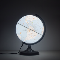 Globe terrestre de dessin animé de 20 cm, cadeau éducatif, style bleu avec lumière LED, design de dessin animé, globe terrestre de dessin animé