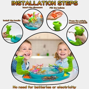 Fabbrica di vendita calda che spara genitore-figlio Battle Board Interactive casino game board 2 giocatori Dinosaur Toys for Kids - Product Image 3