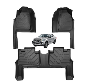 M MOTOS Rubber Car Floor Mats for Isuzu D-MAX III from 2019 Improve your travel comfort with Anti-Slip Mat Car No.77- All Weather Floor Mats, Protection from Dirt