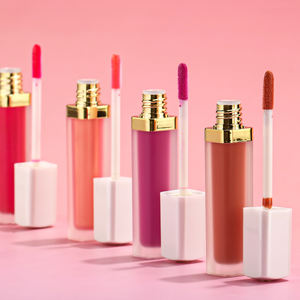 Bianco dorato make-up cosmetici all'ingrosso personalizzato lucidalabbra private label lucidalabbra matte produzione rossetto liquido per labbra stick - Product Image 3