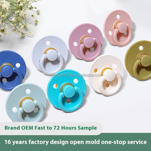 Sucette en silicone Lovey de qualité alimentaire pour bébé nouveau design sans BPA pour bébé sucette de dentition douce personnalisée en silicone pour bébé - Product Image 4