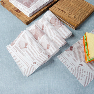 Personalized Sandwich Wrapper Wholesale Food Grade Packaging Custom Printed Greaseproof <strong>Paper</strong> - Product Image 4