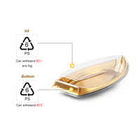 Récipient alimentaire en plastique jetable Sushi Boat Box pour apéritif Plats Chip Restaurant ou Maison