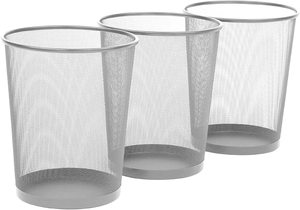 <span class=keywords><strong>Cestino</strong></span> per Rifiuti in Rete Metallica, Bidone della <span class=keywords><strong>Spazzatura</strong></span>, <span class=keywords><strong>Cestino</strong></span> per Carta da Camera da Letto e Ufficio, Logo Personalizzabile, Confezione OPP, Saldatura Rotonda - Product Image 4