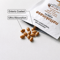 Prêt à expédier – 240 gélules de supplément naturel 7-en-1 4000 FU d'huile MCT pour la santé cardiovasculaire et la circulation chez l'adulte, avec Nattokinase